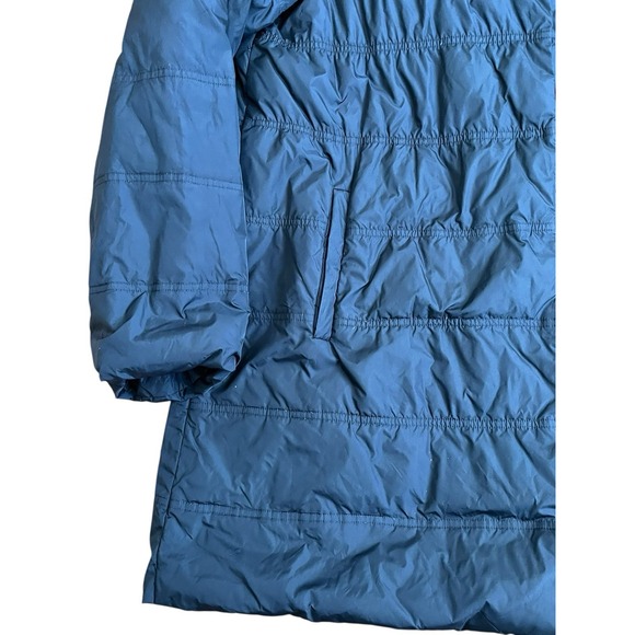 Eileen Fisher Stand Collar Black Down Puffer Winter Coat Jacket, Size XS *Flaw* - Picture 2 of 10